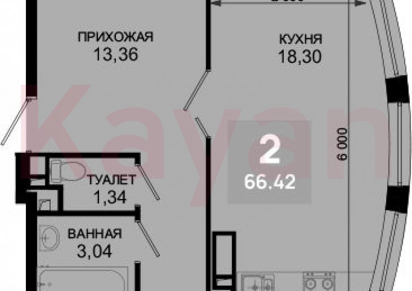 Продажа 3-комн. квартиры, 65.47 кв.м фото 0