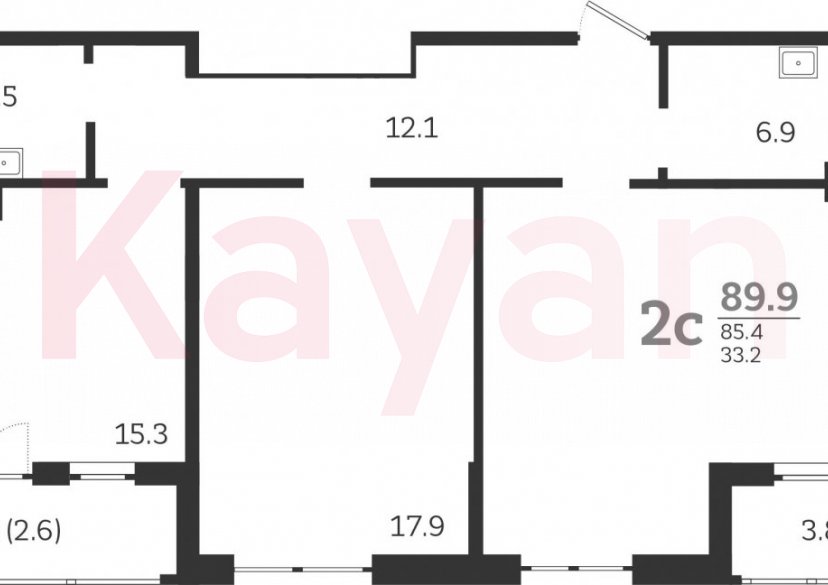 Продажа 3-комн. квартиры, 85.4 кв.м фото 0