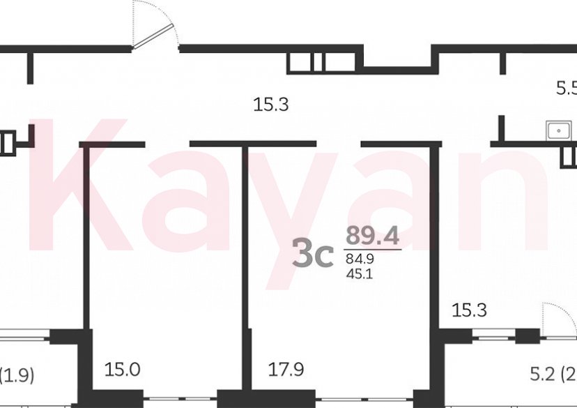 Продажа 4-комн. квартиры, 84.9 кв.м фото 0