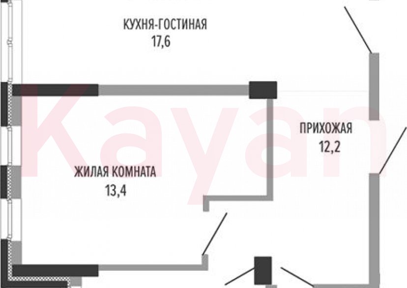 Продажа 3-комн. квартиры, 62.4 кв.м фото 0