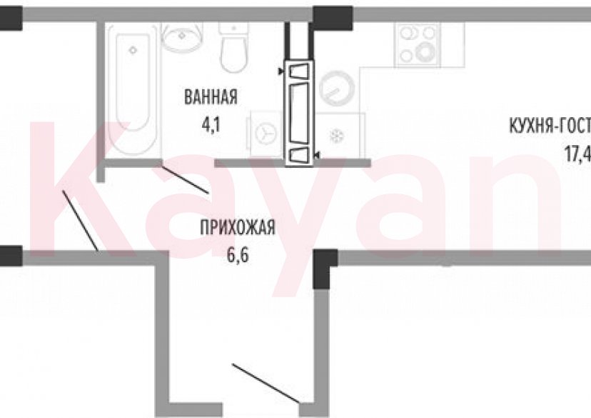 Продажа 2-комн. квартиры, 41.7 кв.м фото 0