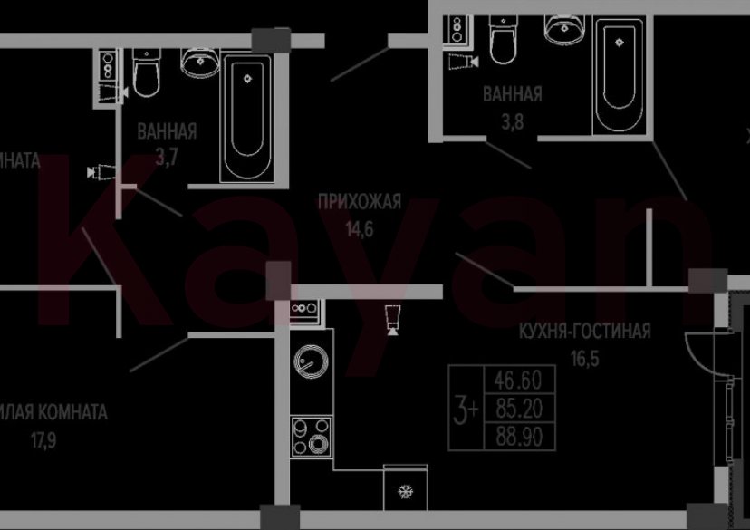 Продажа 4-комн. квартиры, 85.2 кв.м фото 0