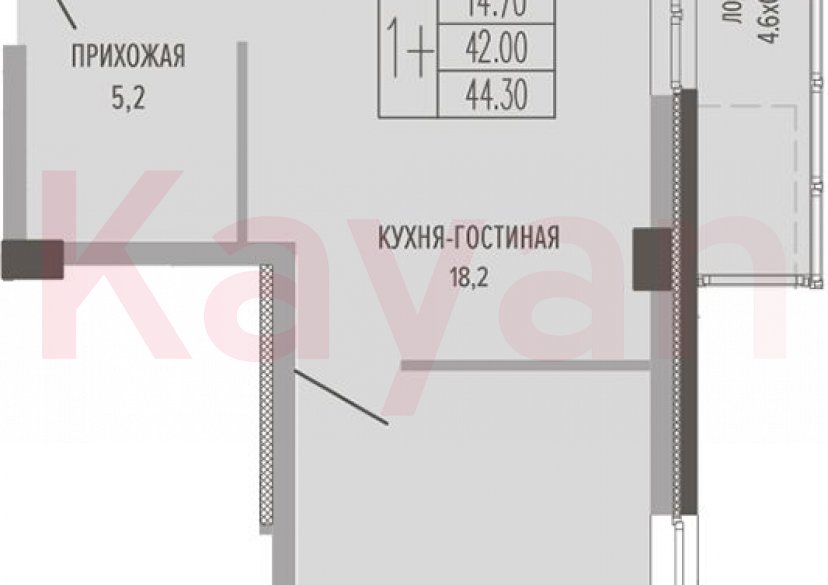 Продажа 2-комн. квартиры, 42 кв.м фото 0