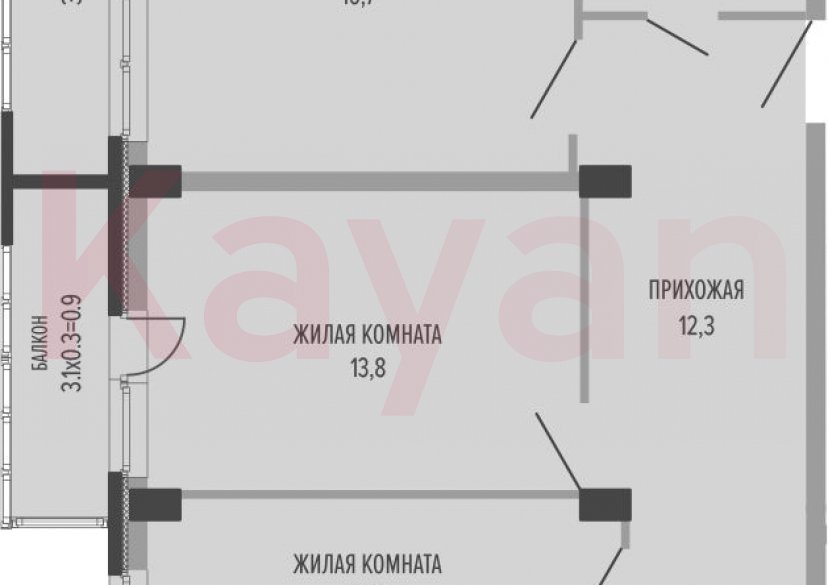 Продажа 3-комн. квартиры, 64.5 кв.м фото 0