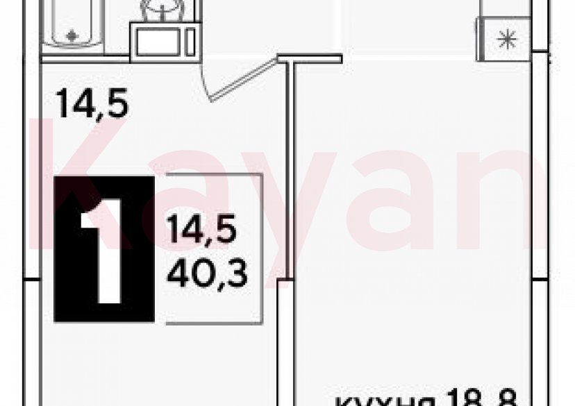 Продажа 2-комн. квартиры, 40.3 кв.м фото 0