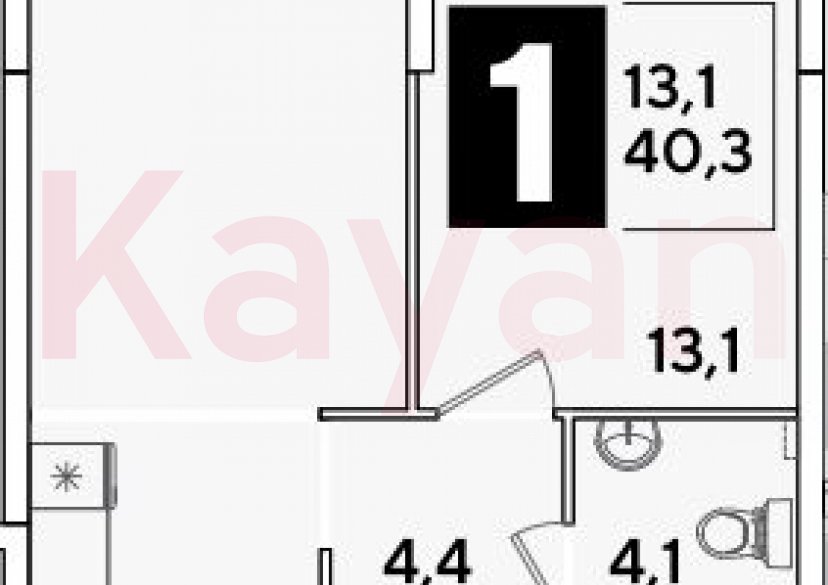 Продажа 2-комн. квартиры, 40.3 кв.м фото 0