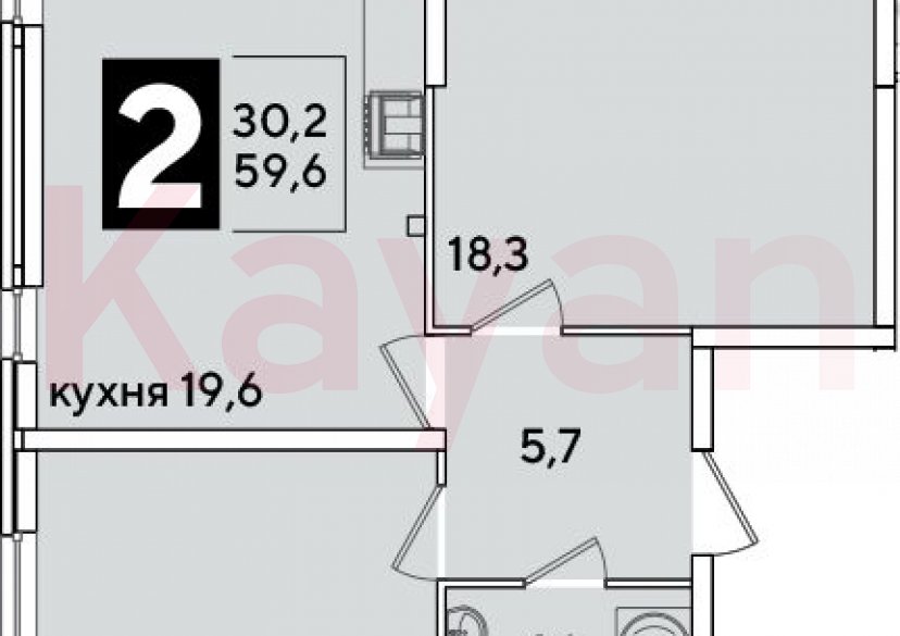 Продажа 3-комн. квартиры, 59.6 кв.м фото 0