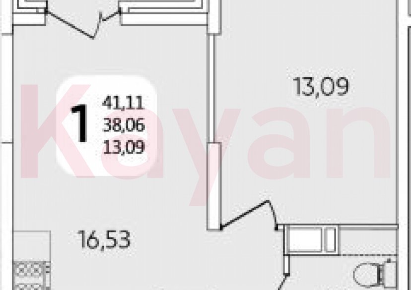 Продажа 2-комн. квартиры, 38.06 кв.м фото 0