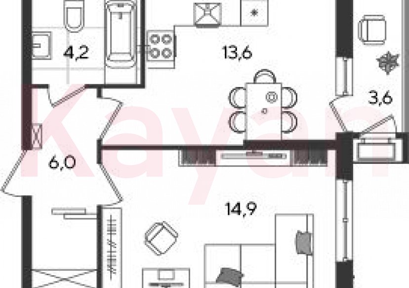 Продажа 1-комн. квартиры, 38.7 кв.м фото 0