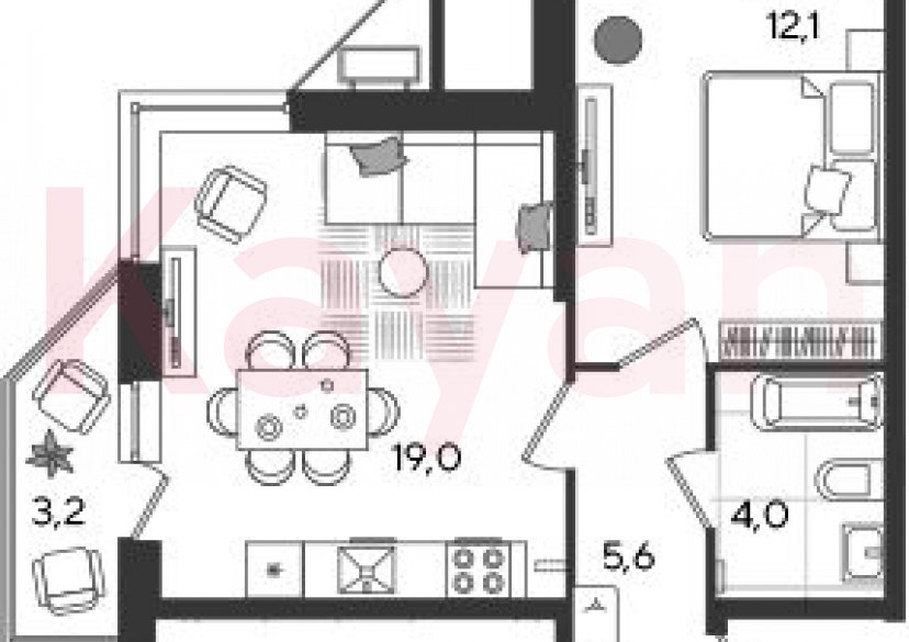 Продажа 2-комн. квартиры, 40.7 кв.м фото 0