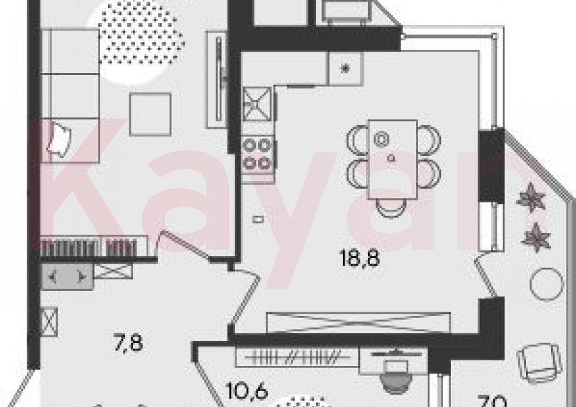 Продажа 3-комн. квартиры, 57.7 кв.м фото 0