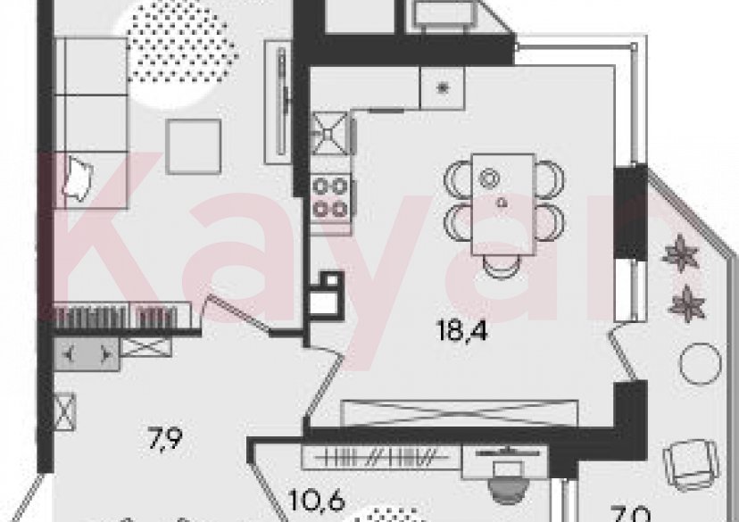 Продажа 3-комн. квартиры, 57.2 кв.м фото 0