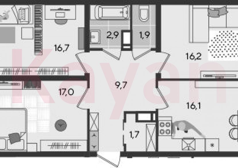 Продажа 4-комн. квартиры, 82.2 кв.м фото 0