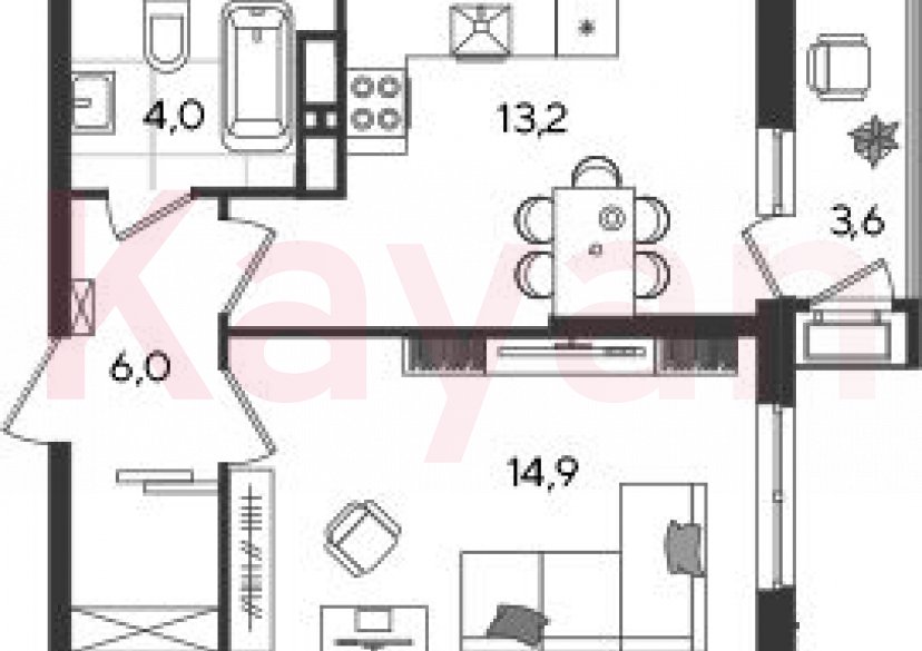 Продажа 1-комн. квартиры, 38.1 кв.м фото 0