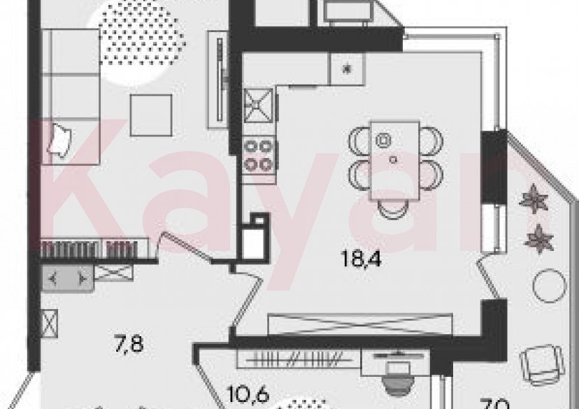 Продажа 3-комн. квартиры, 57 кв.м фото 0