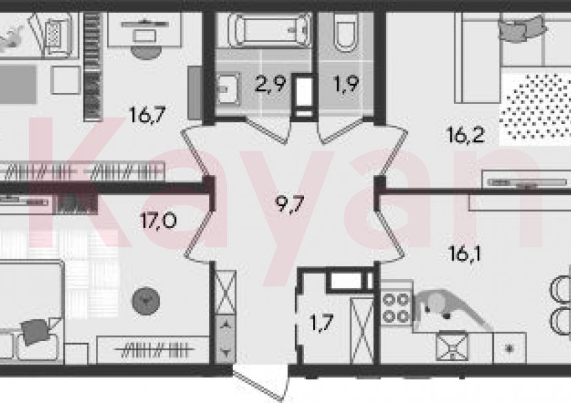 Продажа 4-комн. квартиры, 82.2 кв.м фото 0