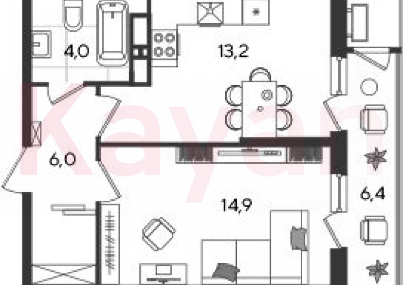 Продажа 1-комн. квартиры, 38.1 кв.м фото 0