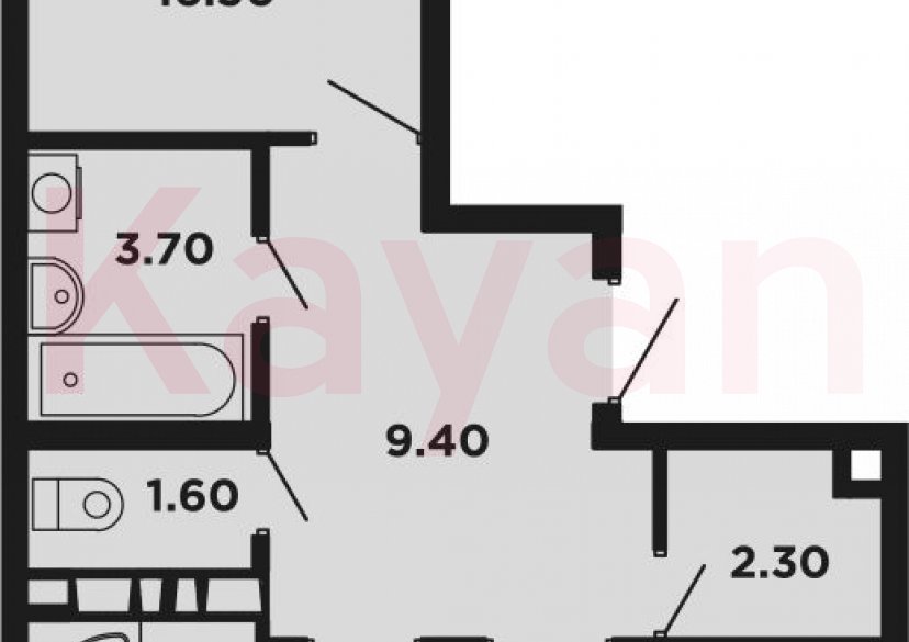 Продажа 2-комн. квартиры, 57.6 кв.м фото 0