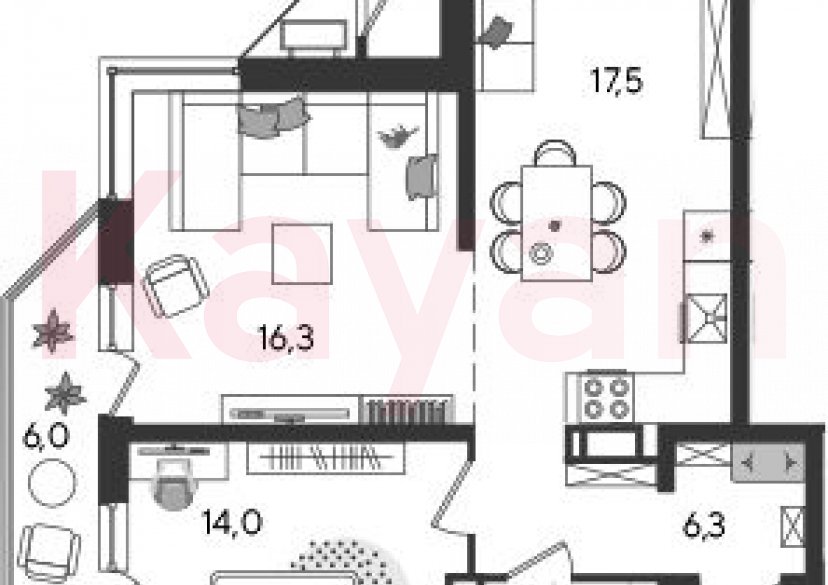 Продажа 3-комн. квартиры, 58.4 кв.м фото 0