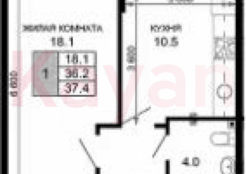 Продажа 1-комн. квартиры, 36.2 кв.м фото 0