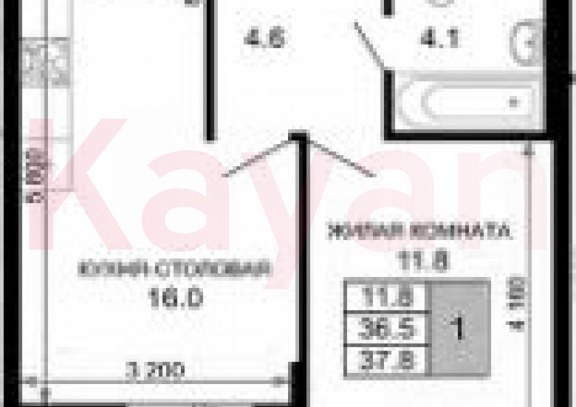 Продажа 1-комн. квартиры, 36.5 кв.м фото 0