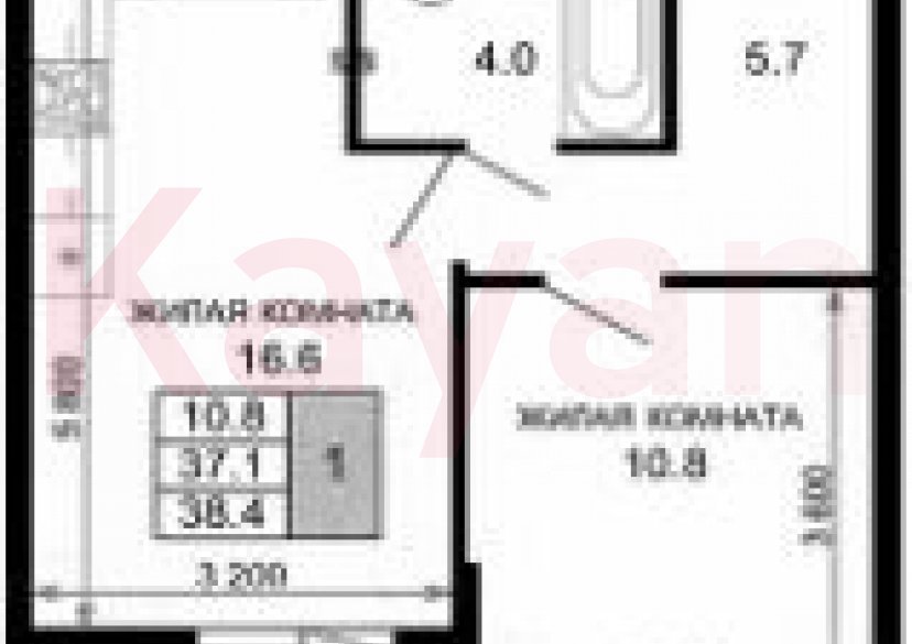 Продажа 1-комн. квартиры, 37.1 кв.м фото 0