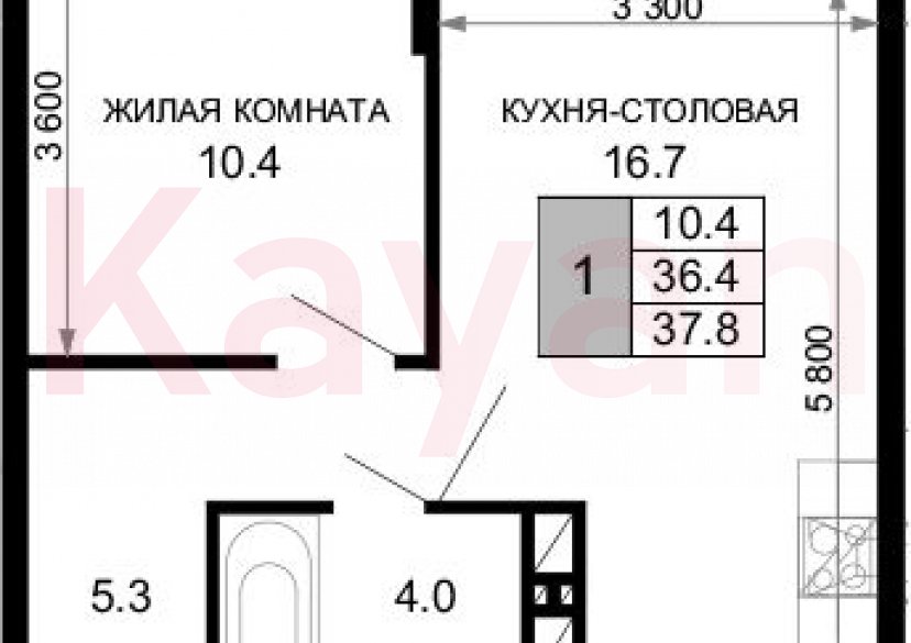 Продажа 1-комн. квартиры, 36.4 кв.м фото 0