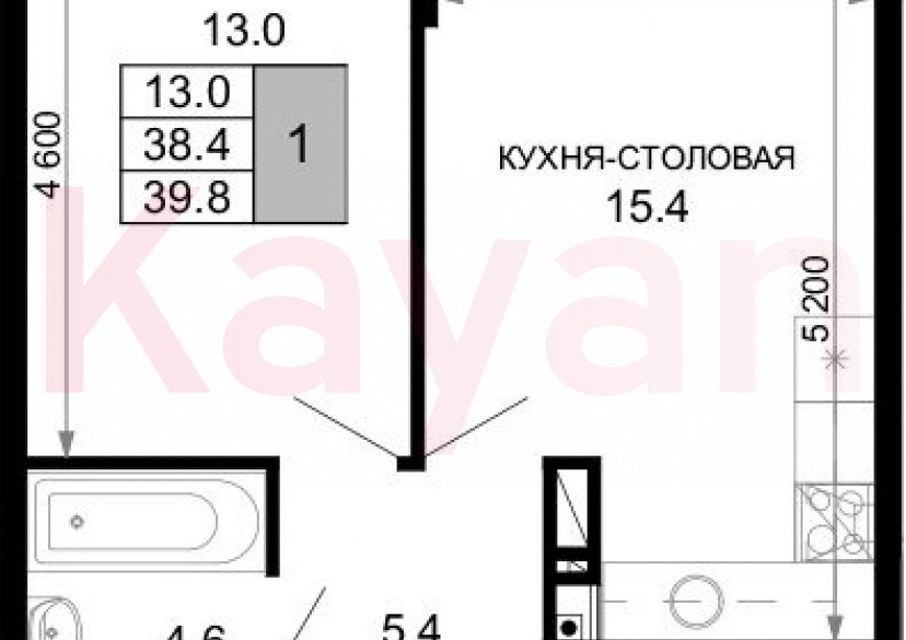 Продажа 2-комн. квартиры, 38.4 кв.м фото 0