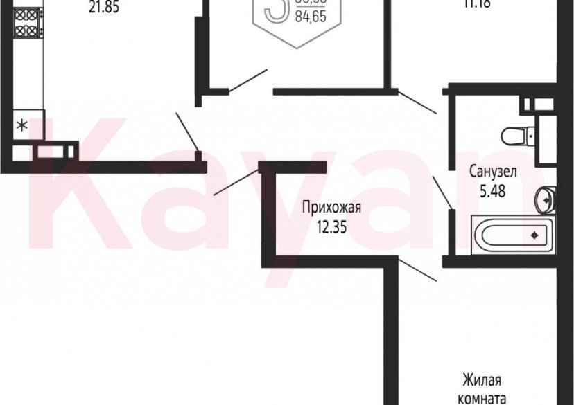 Продажа 4-комн. квартиры, 80.98 кв.м фото 0