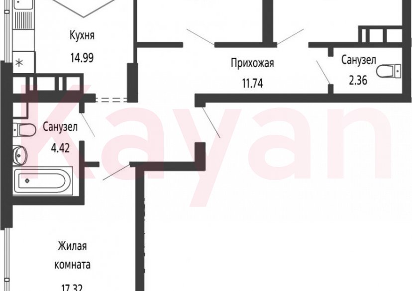 Продажа 4-комн. квартиры, 79.28 кв.м фото 0