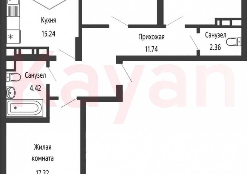 Продажа 4-комн. квартиры, 79.68 кв.м фото 0