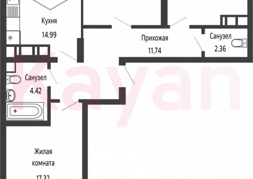 Продажа 3-комн. квартиры, 79.28 кв.м фото 0