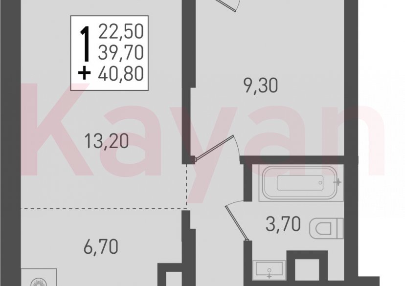 Продажа 2-комн. квартиры, 39.7 кв.м фото 0