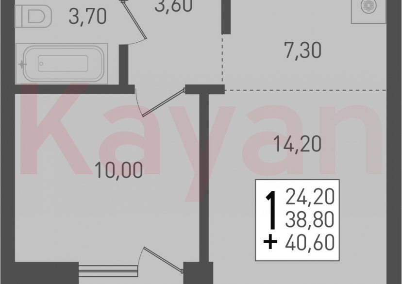 Продажа 2-комн. квартиры, 38.8 кв.м фото 0