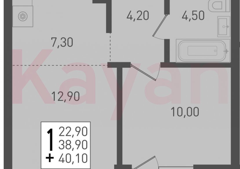 Продажа 2-комн. квартиры, 38.9 кв.м фото 0