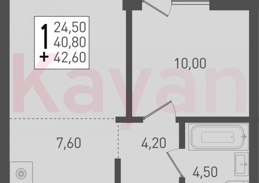 Продажа 2-комн. квартиры, 40.8 кв.м фото 0