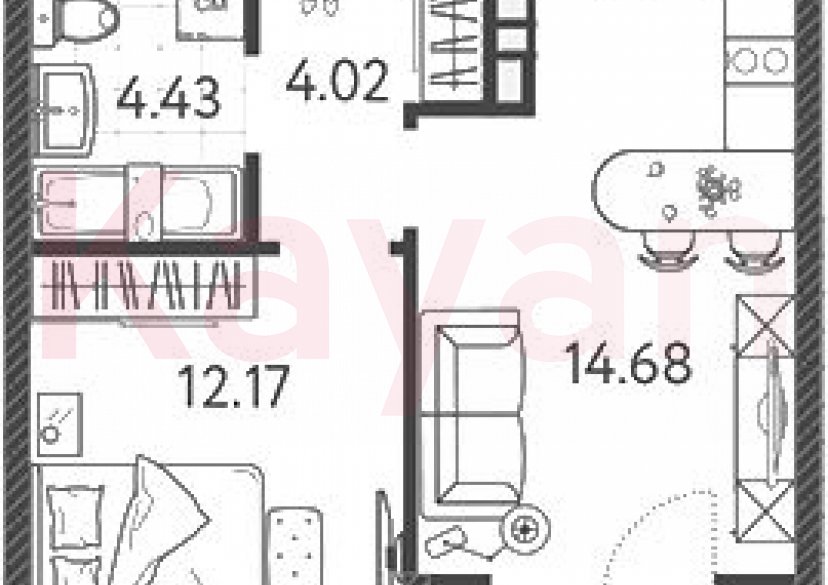 Продажа 1-комн. квартиры, 35.3 кв.м фото 0