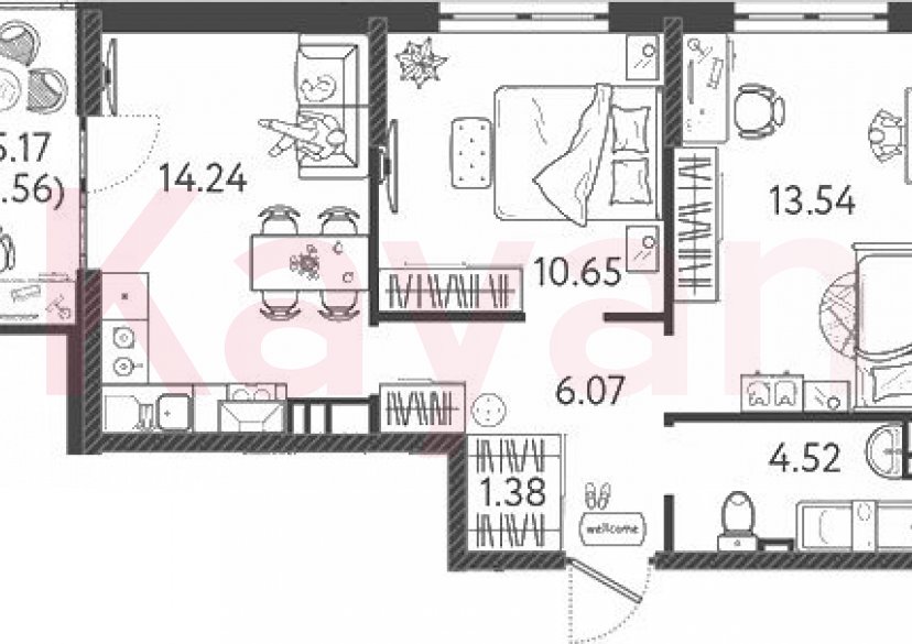 Продажа 2-комн. квартиры, 50.39 кв.м фото 0