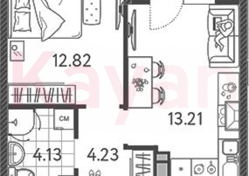 Продажа 1-комн. квартиры, 34.39 кв.м фото 0