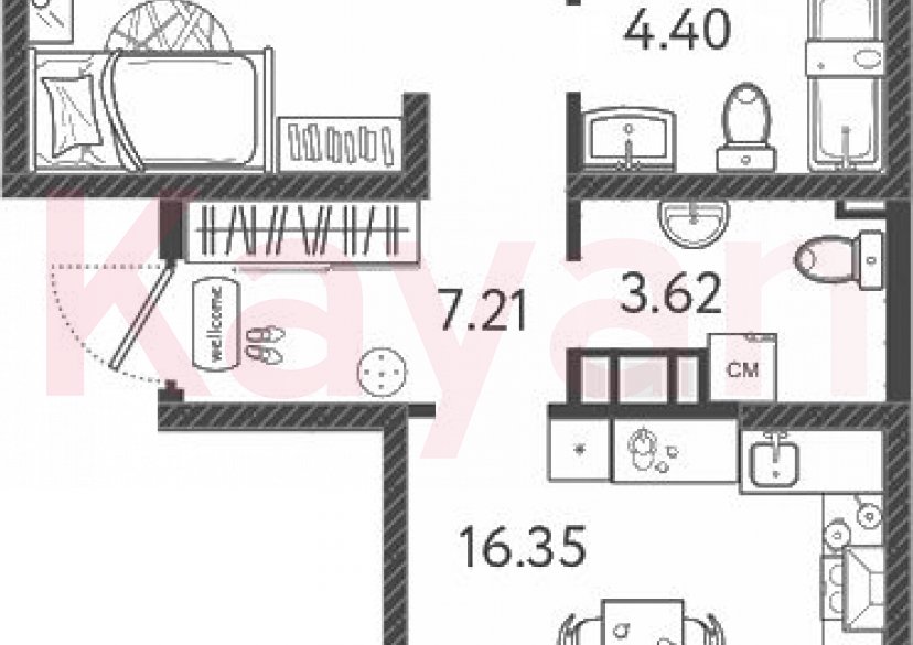 Продажа 3-комн. квартиры, 60.11 кв.м фото 0