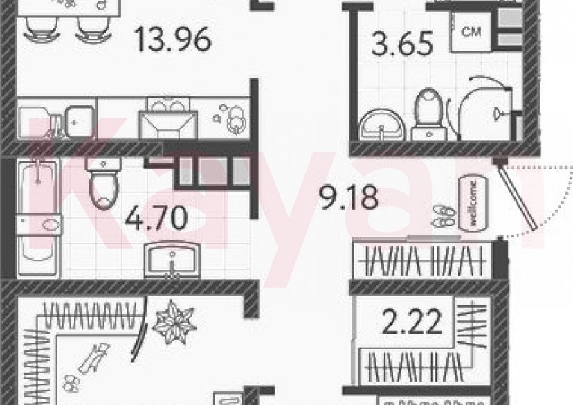 Продажа 3-комн. квартиры, 75.79 кв.м фото 0