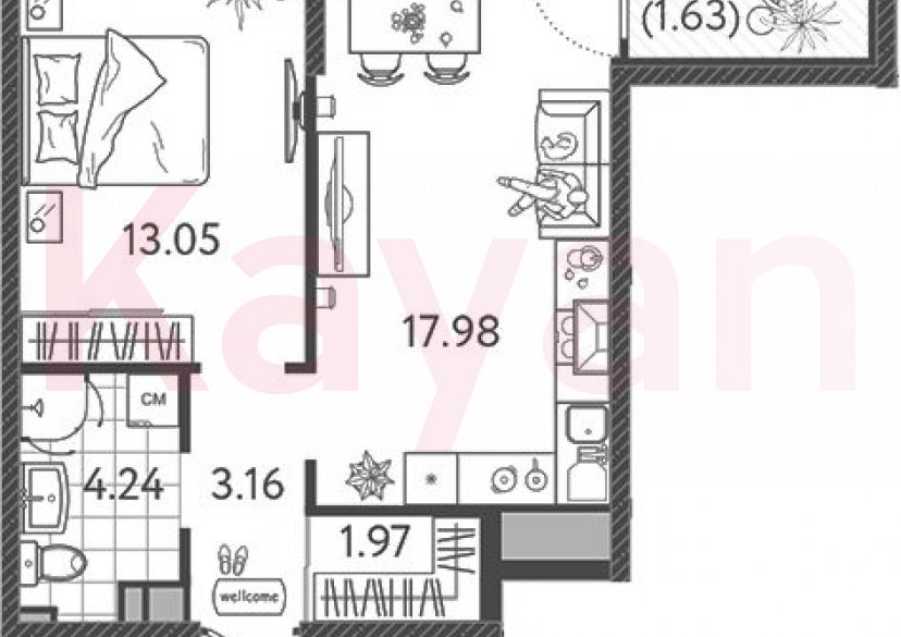 Продажа 2-комн. квартиры, 40.4 кв.м фото 0