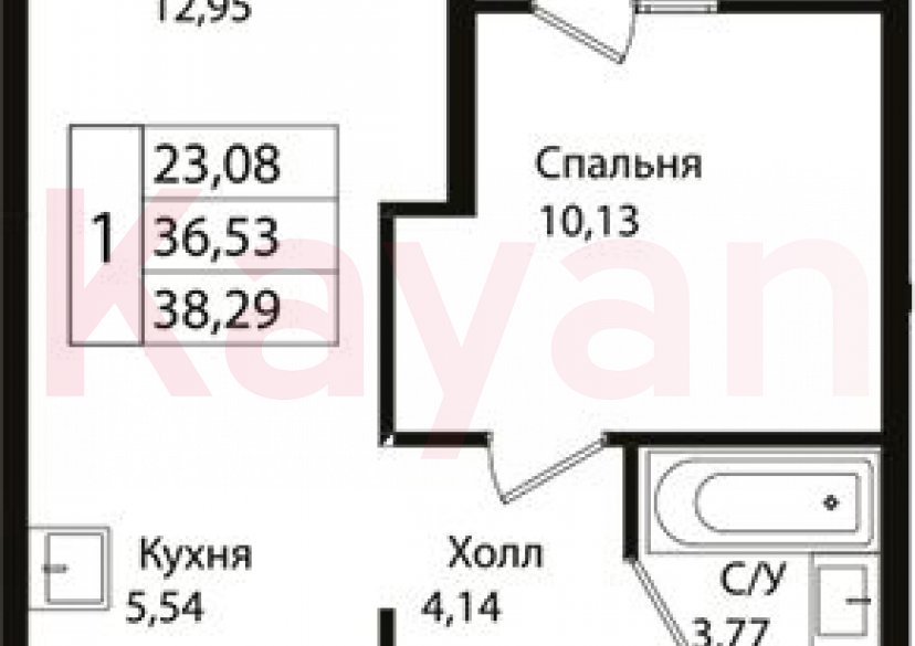 Продажа 2-комн. квартиры, 36.53 кв.м фото 0