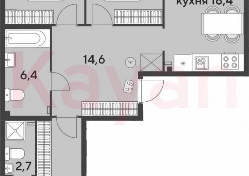 Продажа 4-комн. квартиры, 89.6 кв.м фото 0