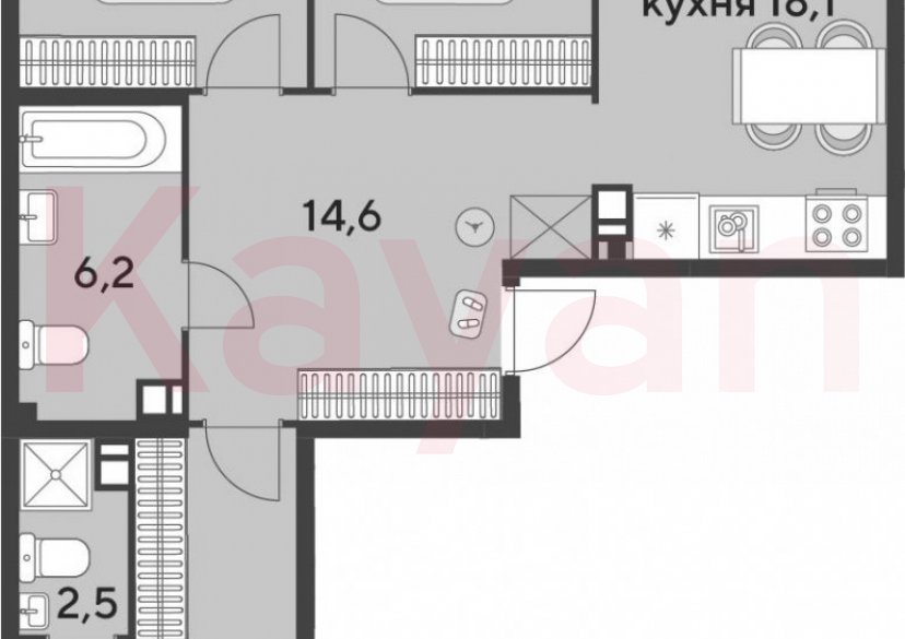 Продажа 4-комн. квартиры, 88.9 кв.м фото 0