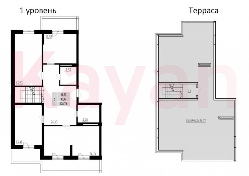 Продажа 3-комн. квартиры, 95.17 кв.м фото 0