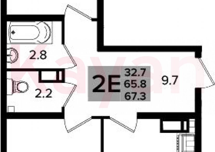 Продажа 3-комн. квартиры, 65.8 кв.м фото 0