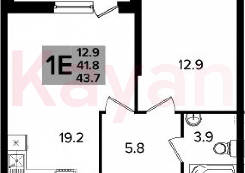 Продажа 2-комн. квартиры, 41.8 кв.м фото 0