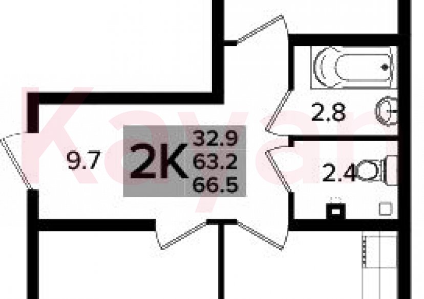 Продажа 3-комн. квартиры, 63.2 кв.м фото 0