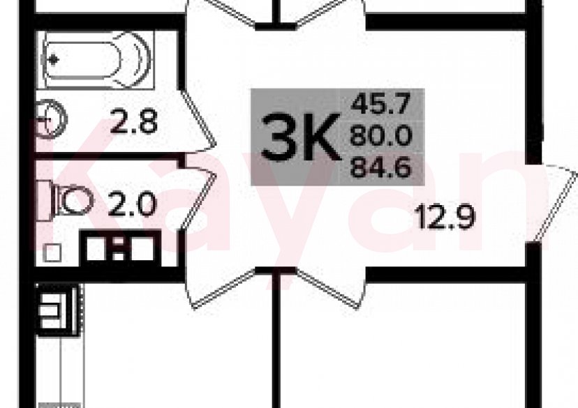 Продажа 4-комн. квартиры, 80 кв.м фото 0